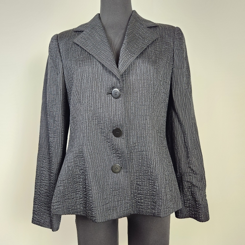 GIORGIO ARMANI Ribbed Silk Blazer